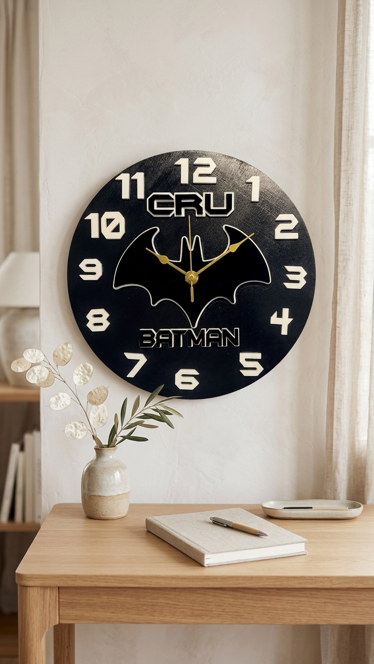 Personalized Name Clock | Super Hero Clocks | Wall Clocks