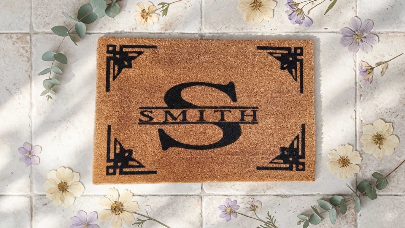 Welcome Doormat| Monogram | Front Door