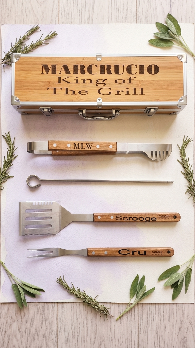Custom Grill Set | Personalized Grill utensils