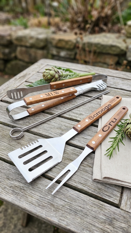 Custom Grill Set | Personalized Grill utensils