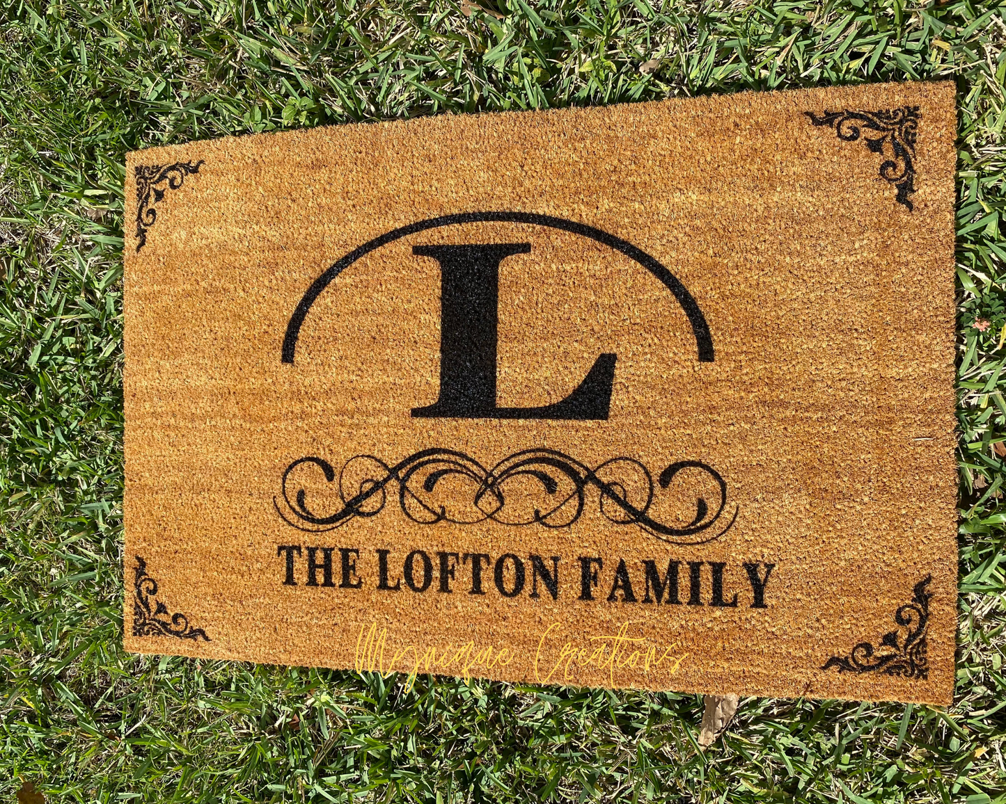 Welcome Home custom | Initial | Name | Front Doormat