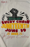 Juneteenth Celebration T-shirts