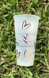 Hearts of Hearts Starbucks cup