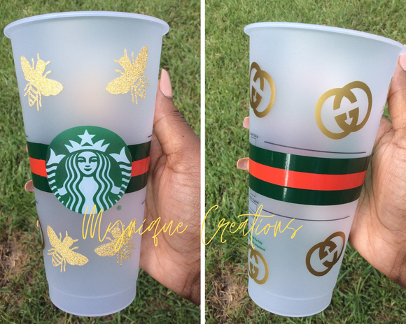 GG  Designer Starbucks Cup