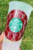 LV Inspired Starbucks cup