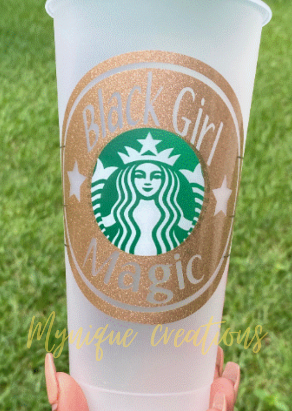 Black Girl Magic Starbucks cup