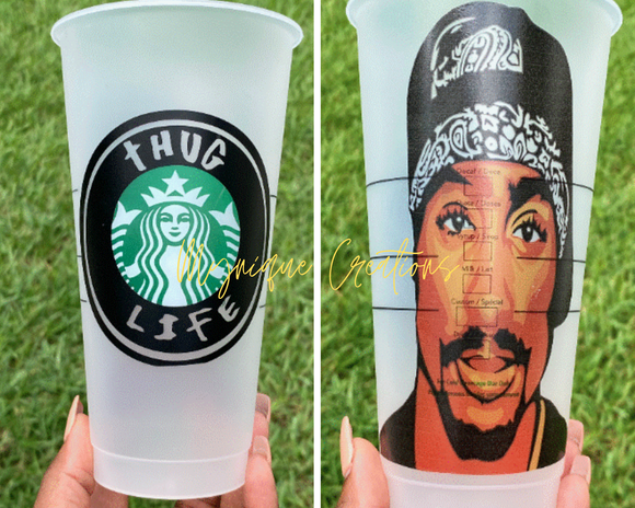 2Pac  Thug Life Starbucks Reusable cup