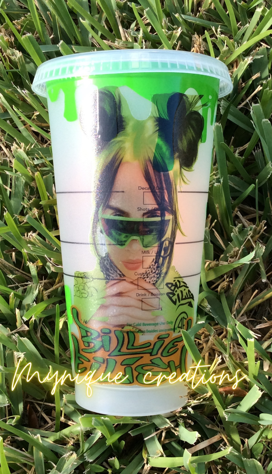 Billie Eilish I'M the Bad Guy Starbucks Cup – Mynique Creations