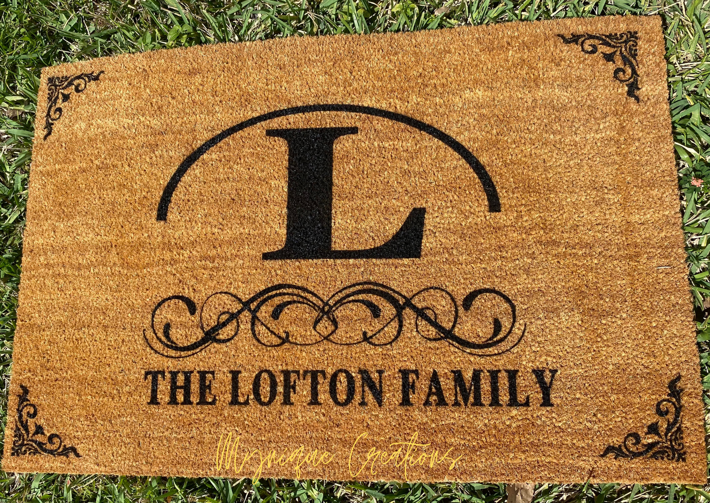 Welcome Home custom | Initial | Name | Front Doormat